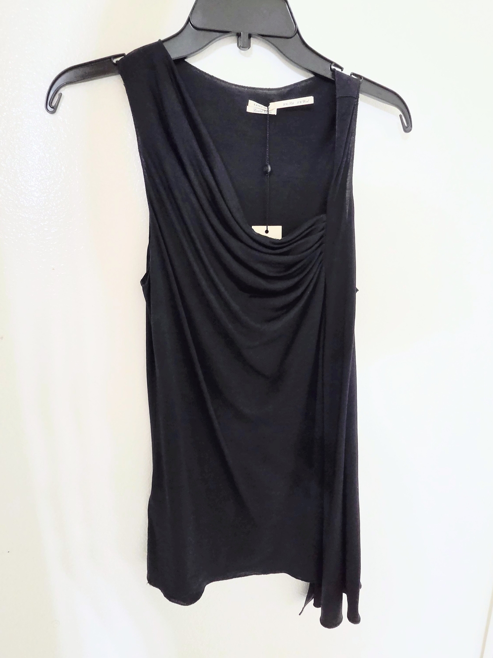 Sleeveless Black Draped Women's Top [Original Leon Max Studio Limited Edition]